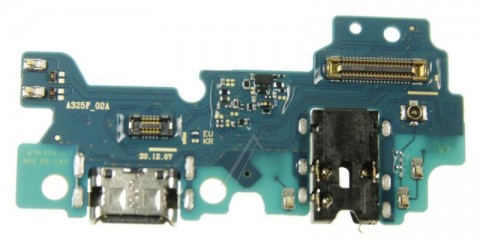Įkrovimo lizdas su plokšte, ausinių lizdu ir mikrofonu Samsung A325 A32 originalas 